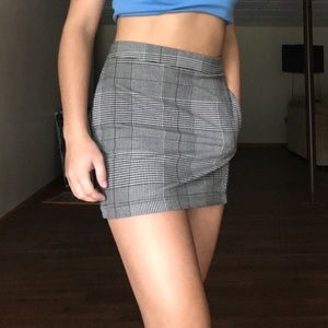 plaid mini skirt